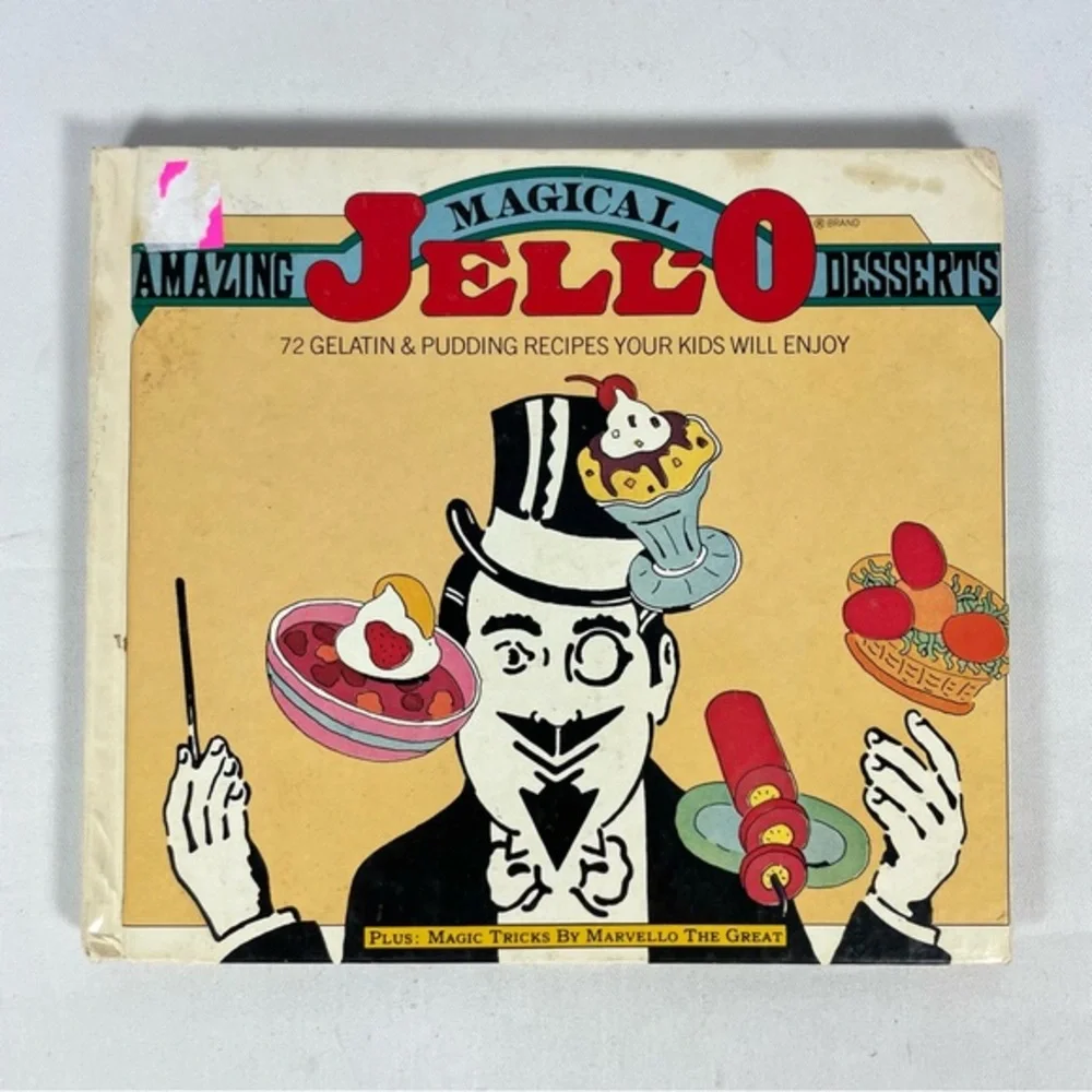 Vintage JELL-O Dessert Cookbook Lot Retro Recipes 1963 1977 Books